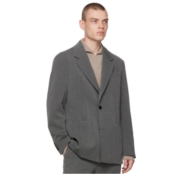 OSCAR de la Renta SPORT JACKET BLAZER grey SZ 44R - Picture 1 of 16